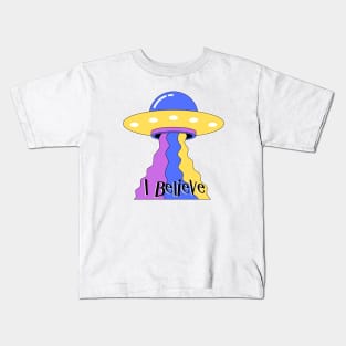 I Believe in UFO's Kids T-Shirt